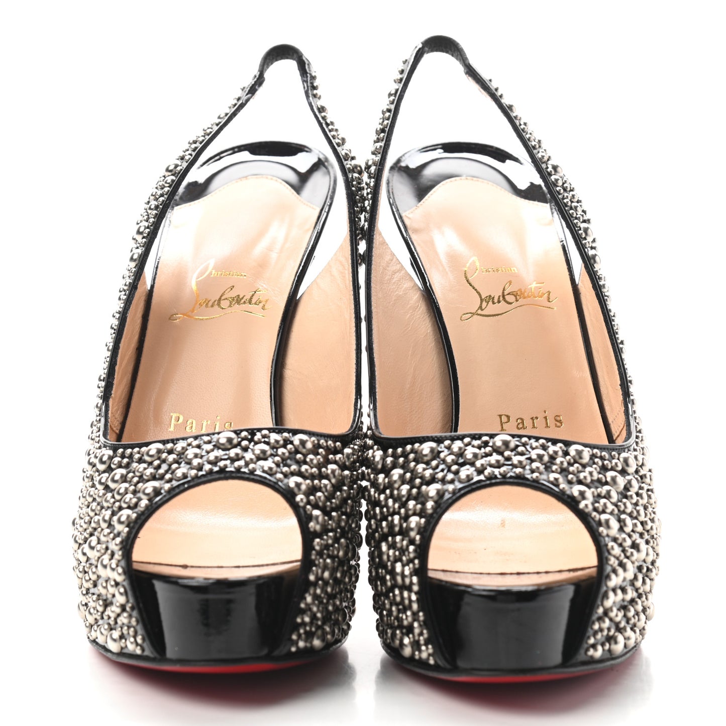 Patent Stud Star Prive 120 Pumps 41 Black