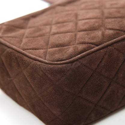 Chanel Suede Quilted Tassel CC Camera Case Brown 13 of 15