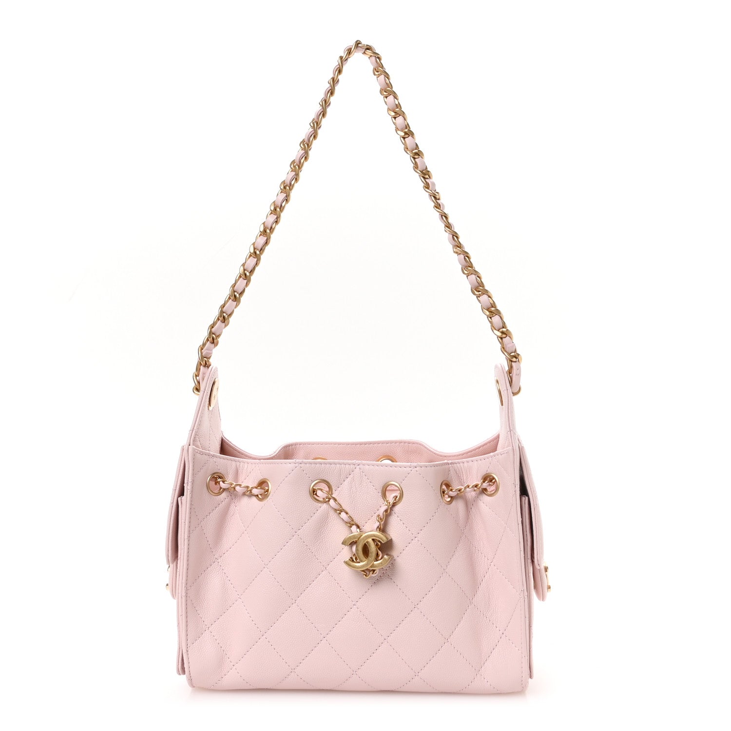 Chanel Caviar Quilted Mini Chanel 25 Handbag Light Pink 1 of 11