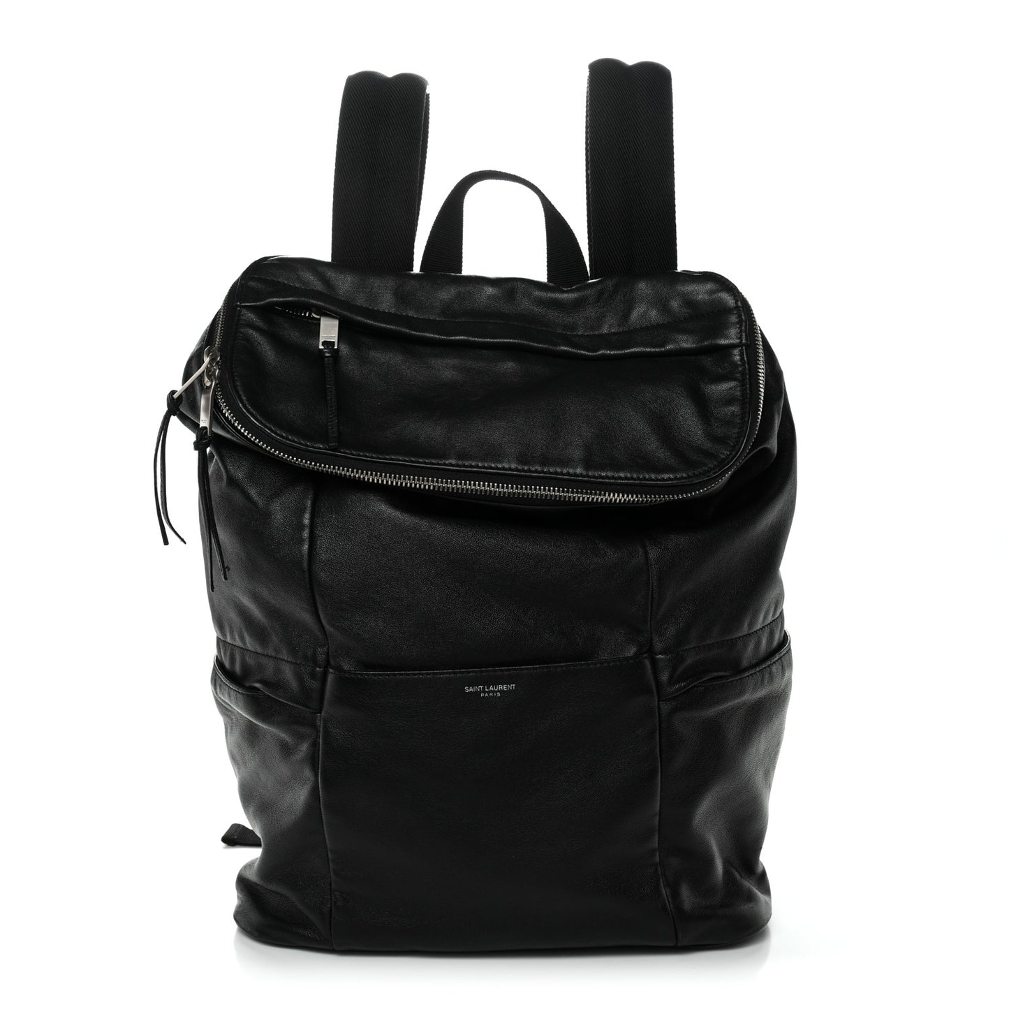 Canvas Calfskin Sid Backpack Black
