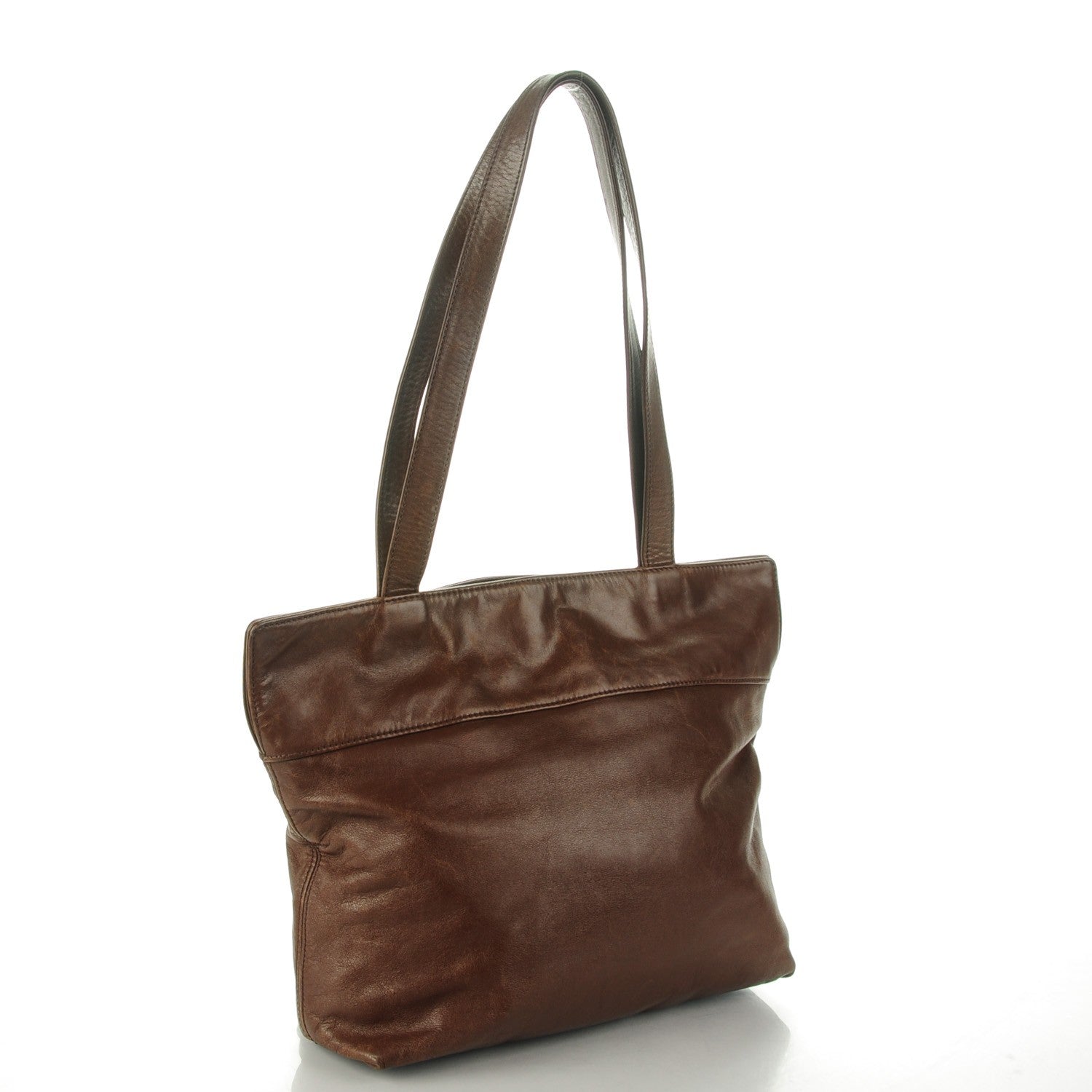 Chanel Calfskin CC Tote Brown 3 of 7