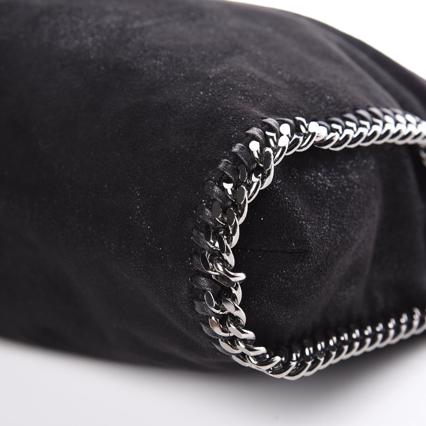 Shaggy Deer Falabella Fold Over Tote Black
