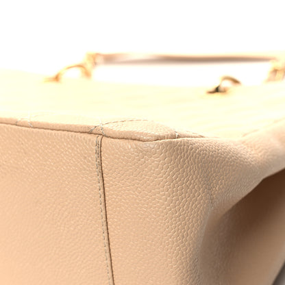 Chanel Caviar Quilted Grand Shopping Tote GST Beige Clair 11 of 13