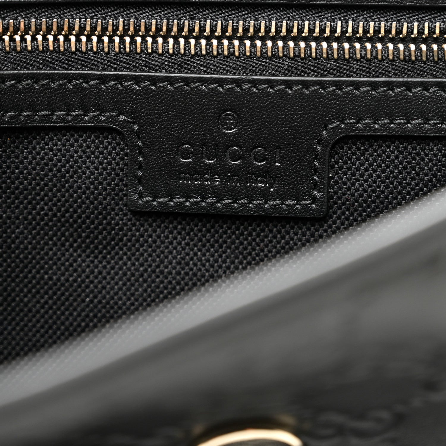 Gucci GG Calfskin Embossed Emblem Medium Arabella Bag Black Black 6 of 10