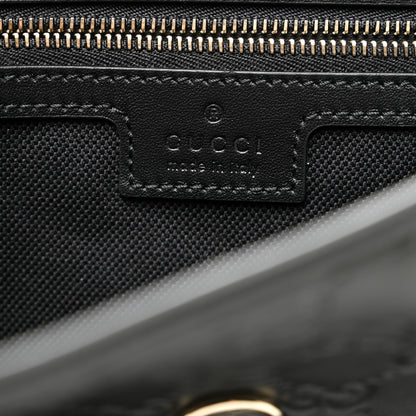 Gucci GG Calfskin Embossed Emblem Medium Arabella Bag Black Black 6 of 10