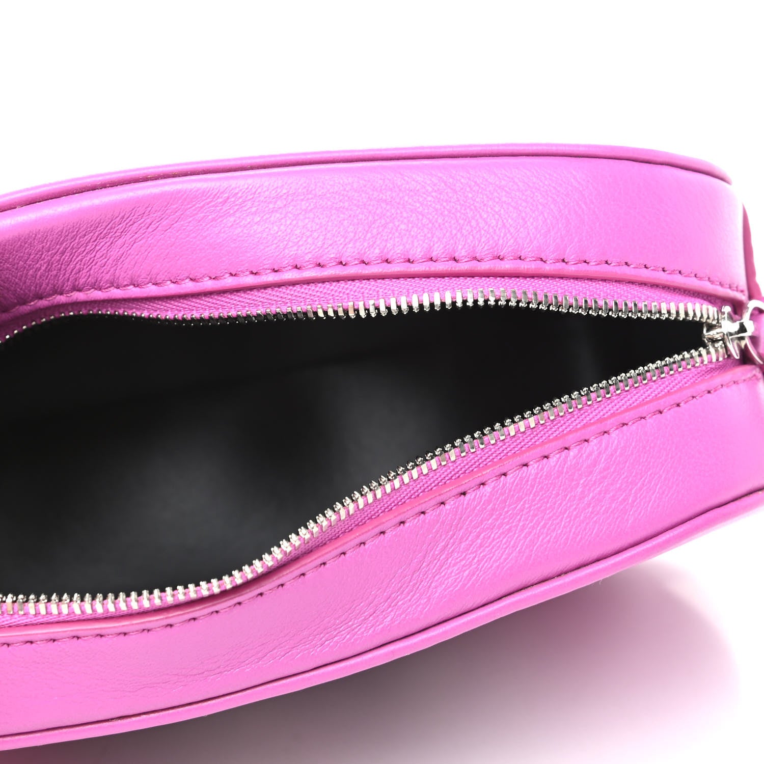 Balenciaga Calfskin Kittens Logo XS Everyday Camera Bag Fuchsia 5 of 8
