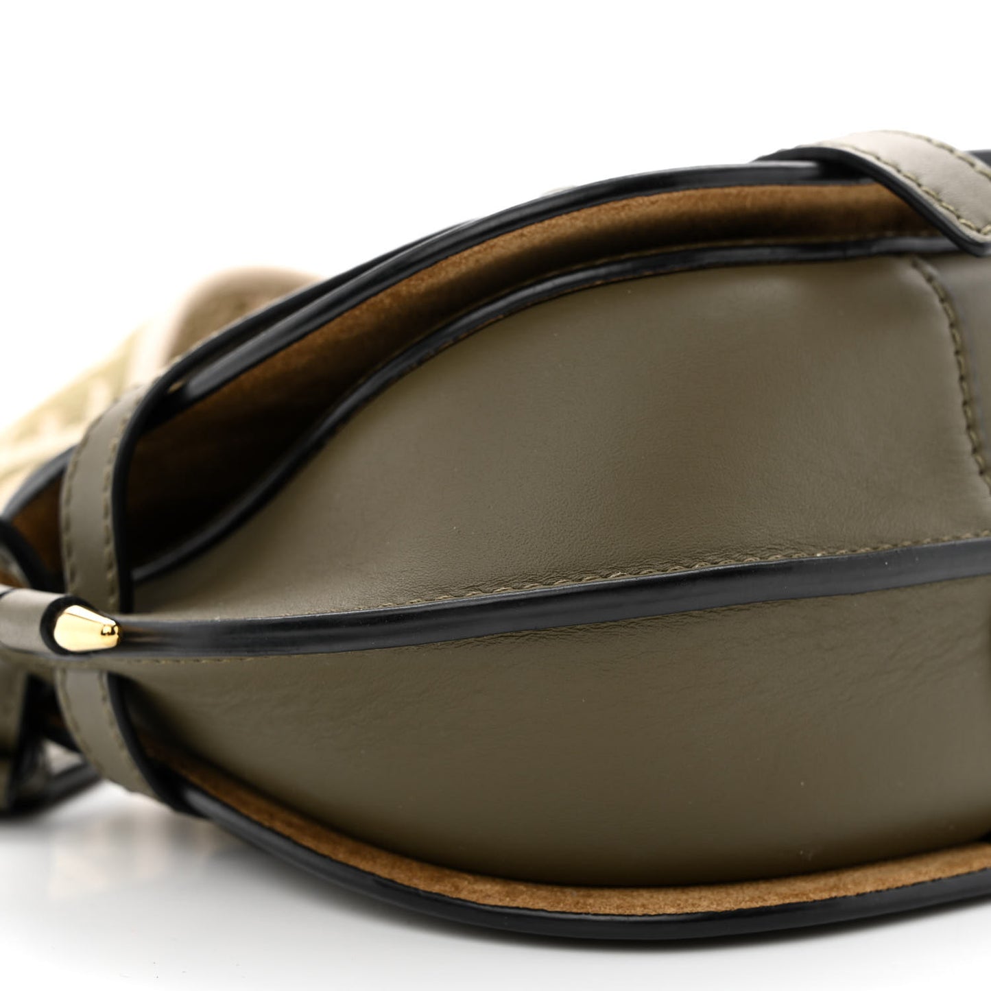 Calfskin Jacquard Mini Gate Dual Bag Autumn Green