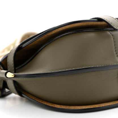 Loewe Calfskin Jacquard Mini Gate Dual Bag Autumn Green 9 of 12