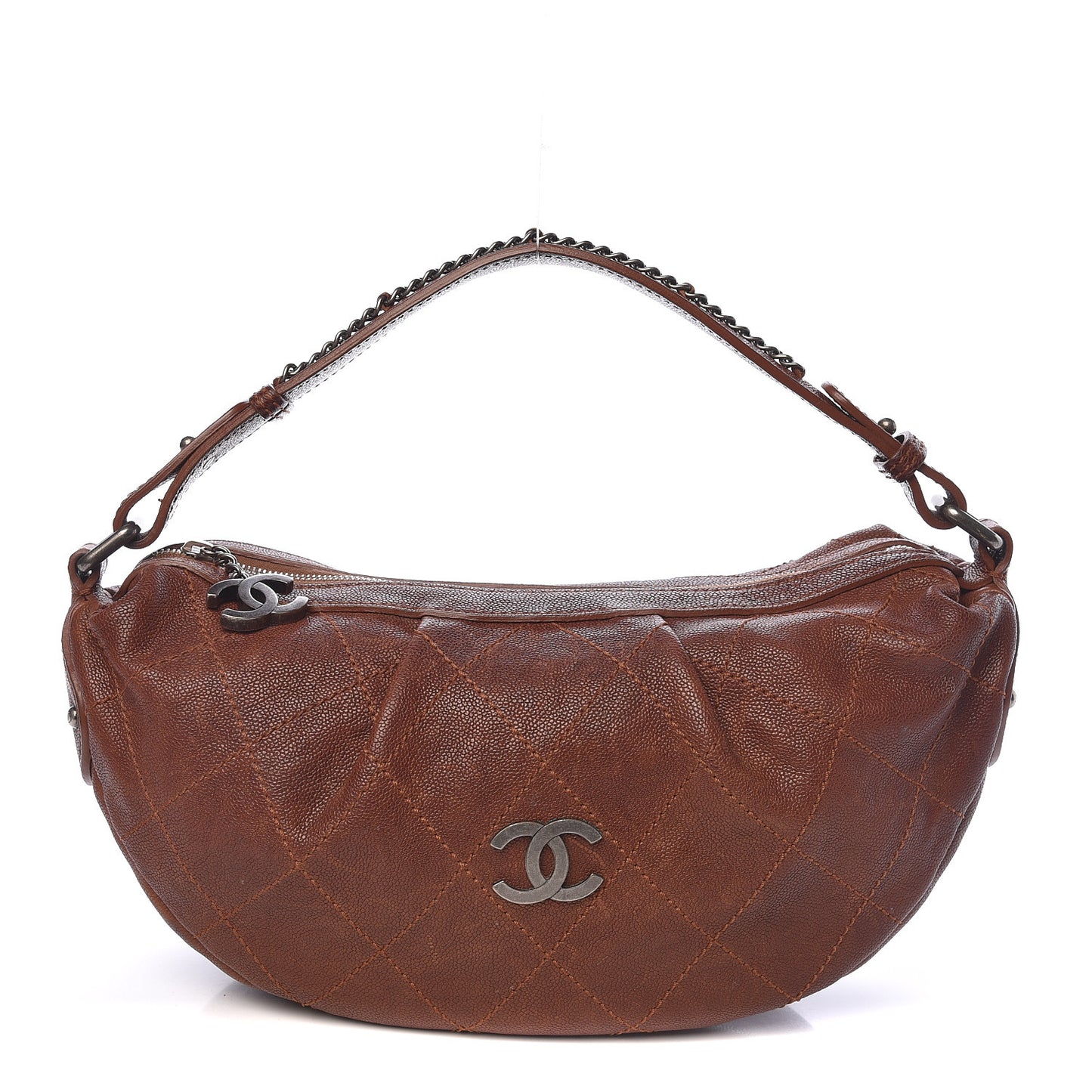 Caviar Stitched Outdoor Ligne Hobo Brown