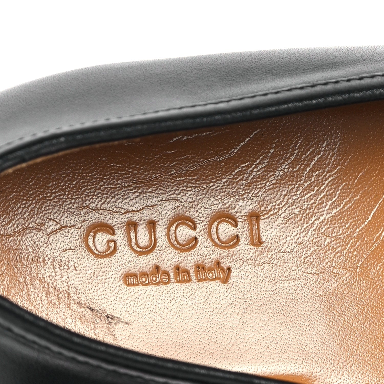 Gucci Calfskin Womens Jordaan Loafers 36 Black 9 of 10