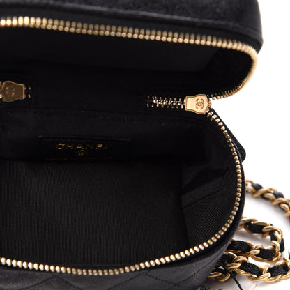 Chanel Caviar Quilted Mini Top Handle Vanity With Chain Black 5 of 10