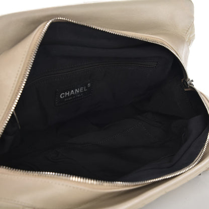 Chanel Iridescent Calfskin Chic Quilt Bowling Bag Beige 5 of 8