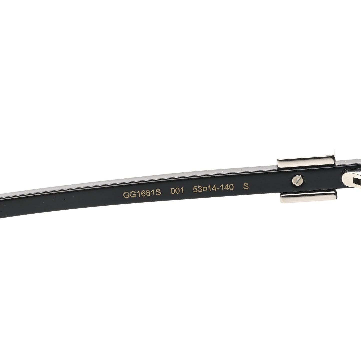 Acetate Rectangle Sunglasses GG1681S Black