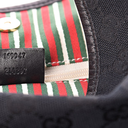 Gucci Monogram Medium New Britt Hobo Black 7 of 11