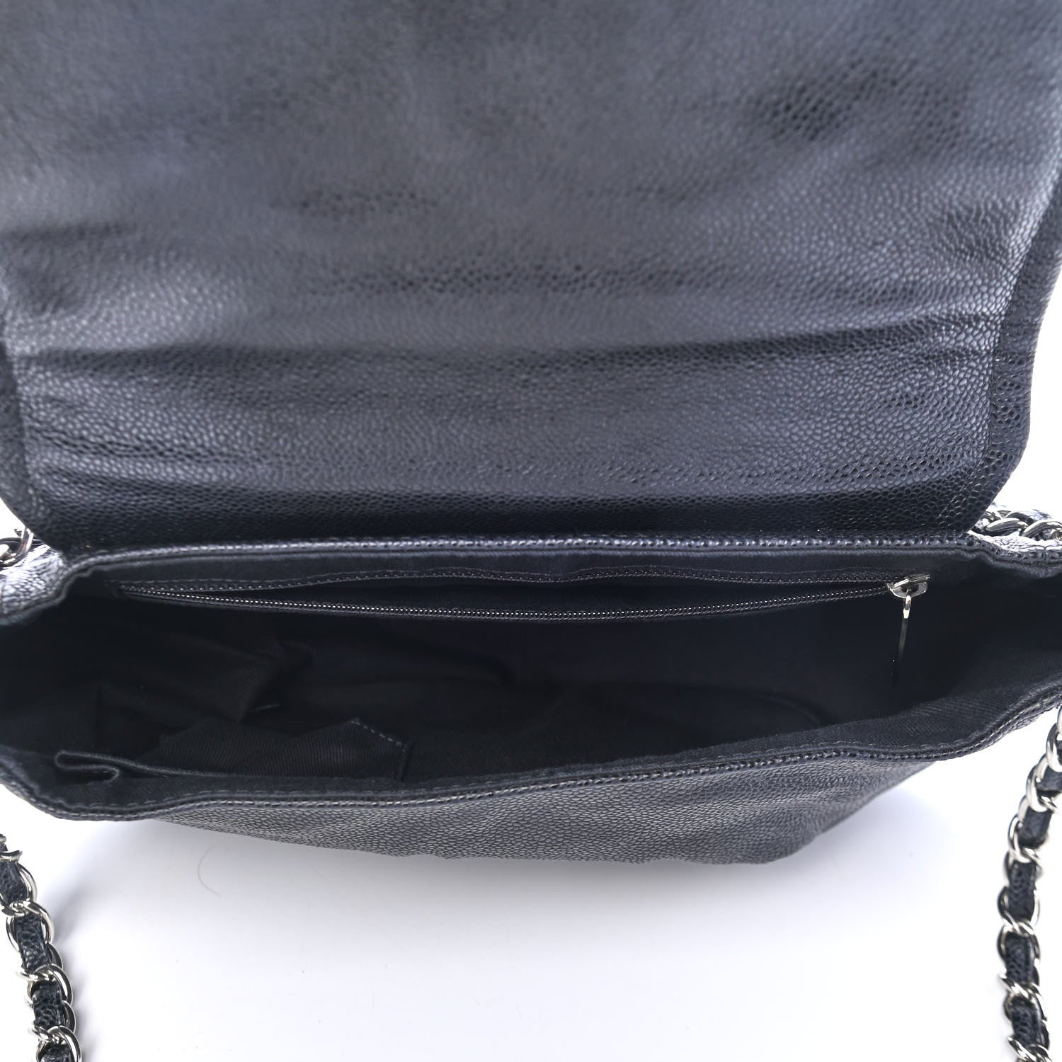 Chanel Caviar Half Moon Large Flap Black 4 of 4