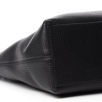 Valentino Garavani Grained Calfskin Rockstud Shoulder Tote Black 6 of 9