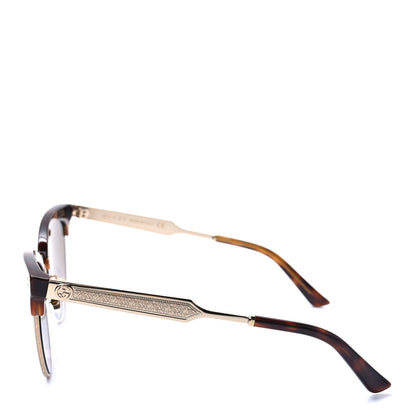 Gucci Acetate Damascato Cat Eye Sunglasses GG0055S Tortoise Gold 3 of 8