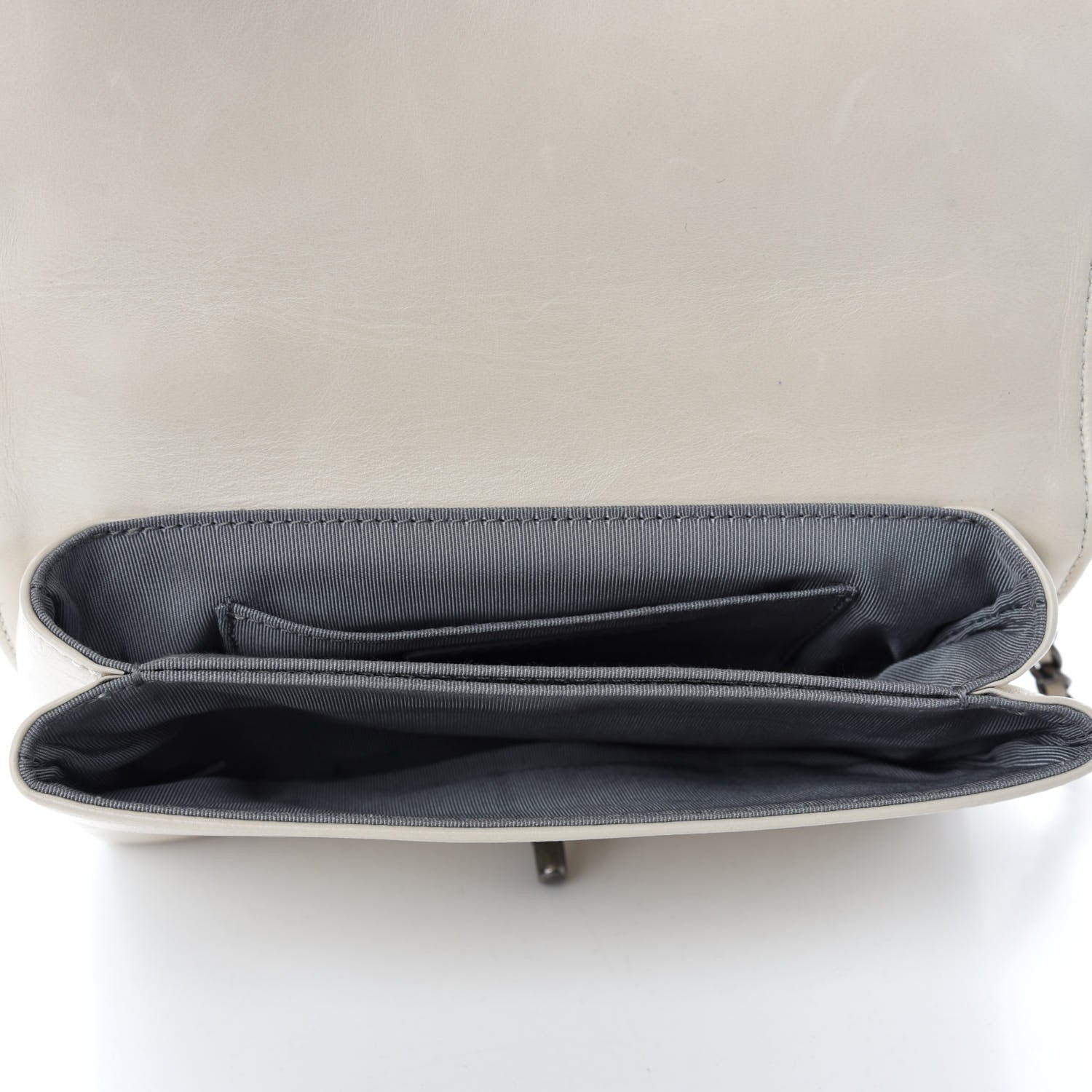 Chanel Calfskin Quilted Small Korean Garden Flap Off White 5 of 11