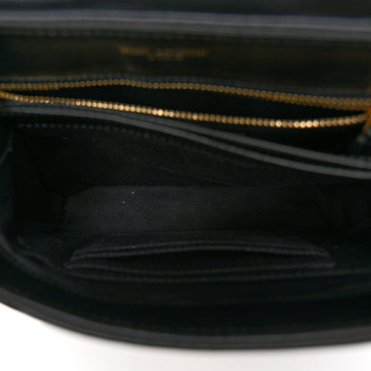 Saint Laurent Calfskin Y Quilted Monogram Toy Loulou Crossbody Bag Black 5 of 9