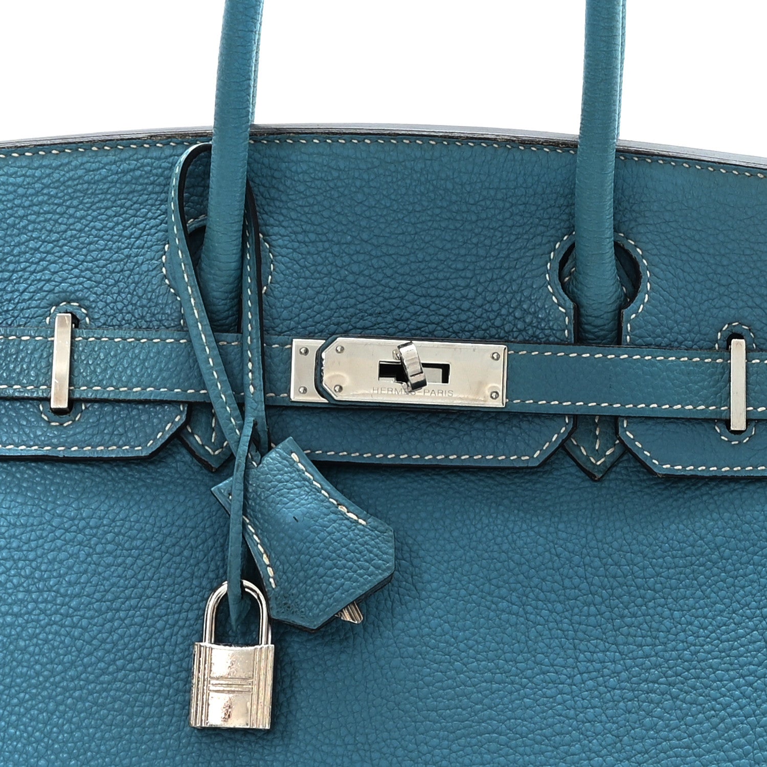 Hermes Togo Birkin 30 Blue Jean 8 of 10