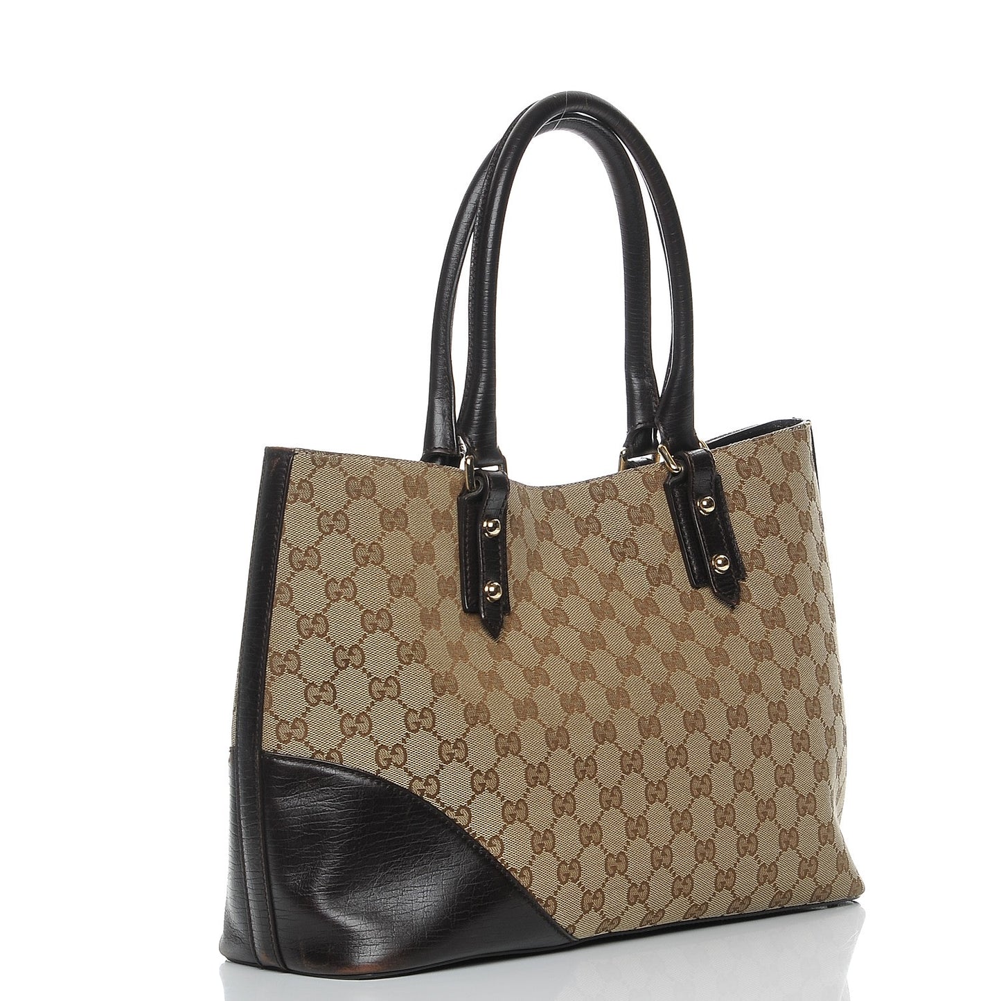 Monogram Medium Hasler Tote in Dark Brown