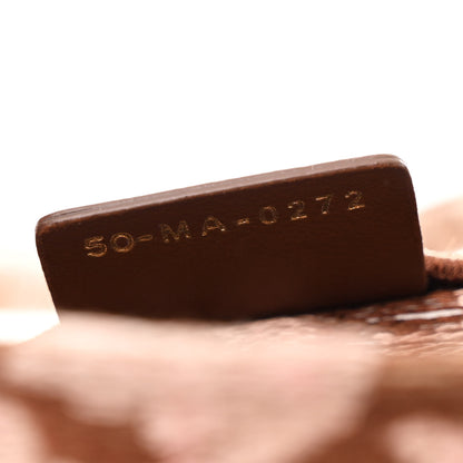 Christian Dior Canvas Embroidered Medium Brocart Book Tote Metallic Pink 7 of 10