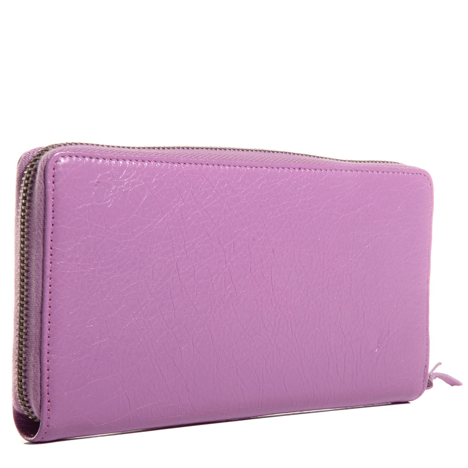 Balenciaga Agneau Classic Hardware Continental Zip Around Wallet Rose Berlingot 3 of 11