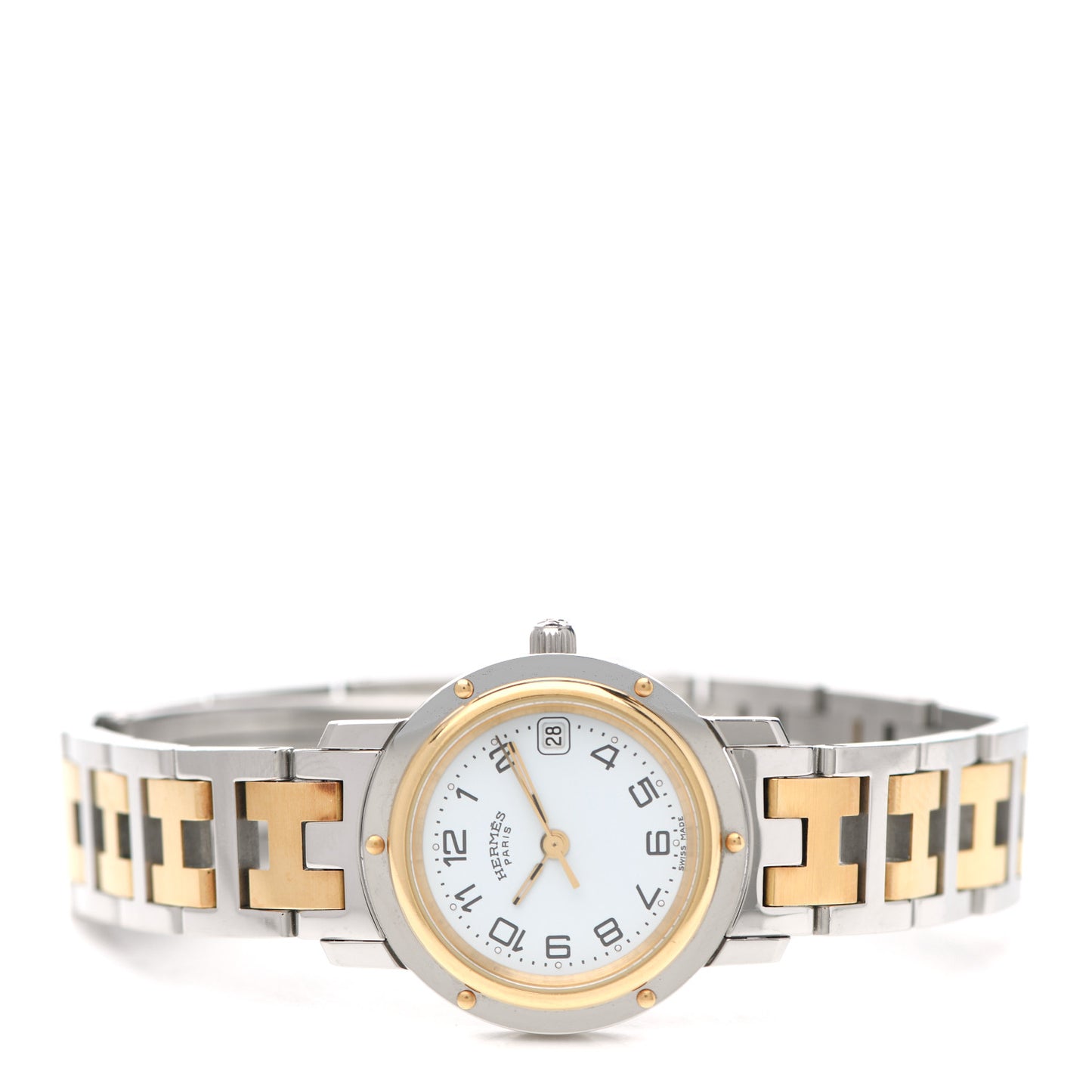 Stainless Steel 24mm Clipper Quartz Watch Gold