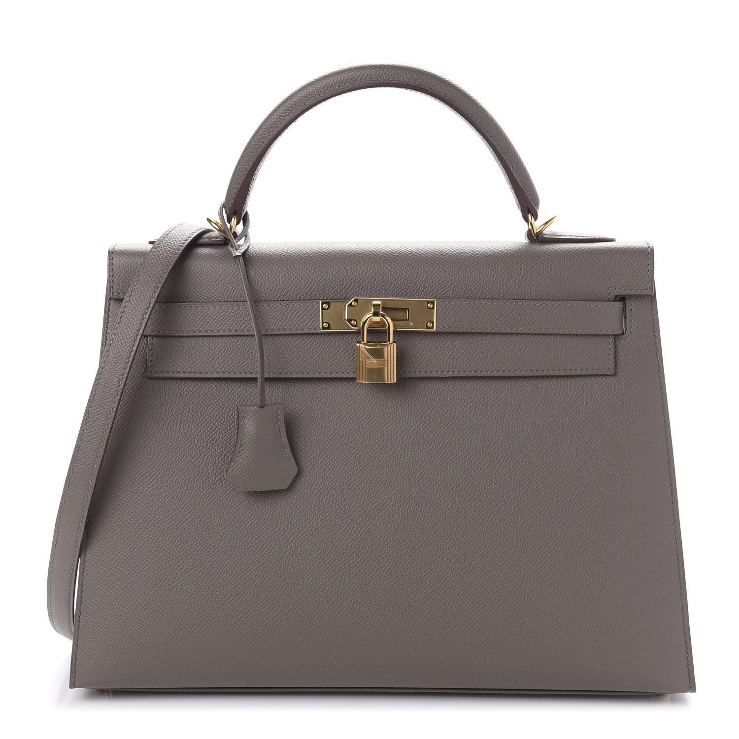 Hermes Epsom Kelly Sellier 32 Etain 1 of 11