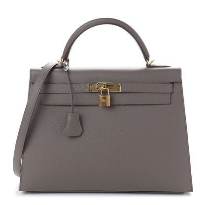 Hermes Epsom Kelly Sellier 32 Etain 1 of 11