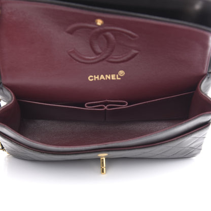 Chanel Lambskin Quilted Medium Double Flap Black 5 of 14