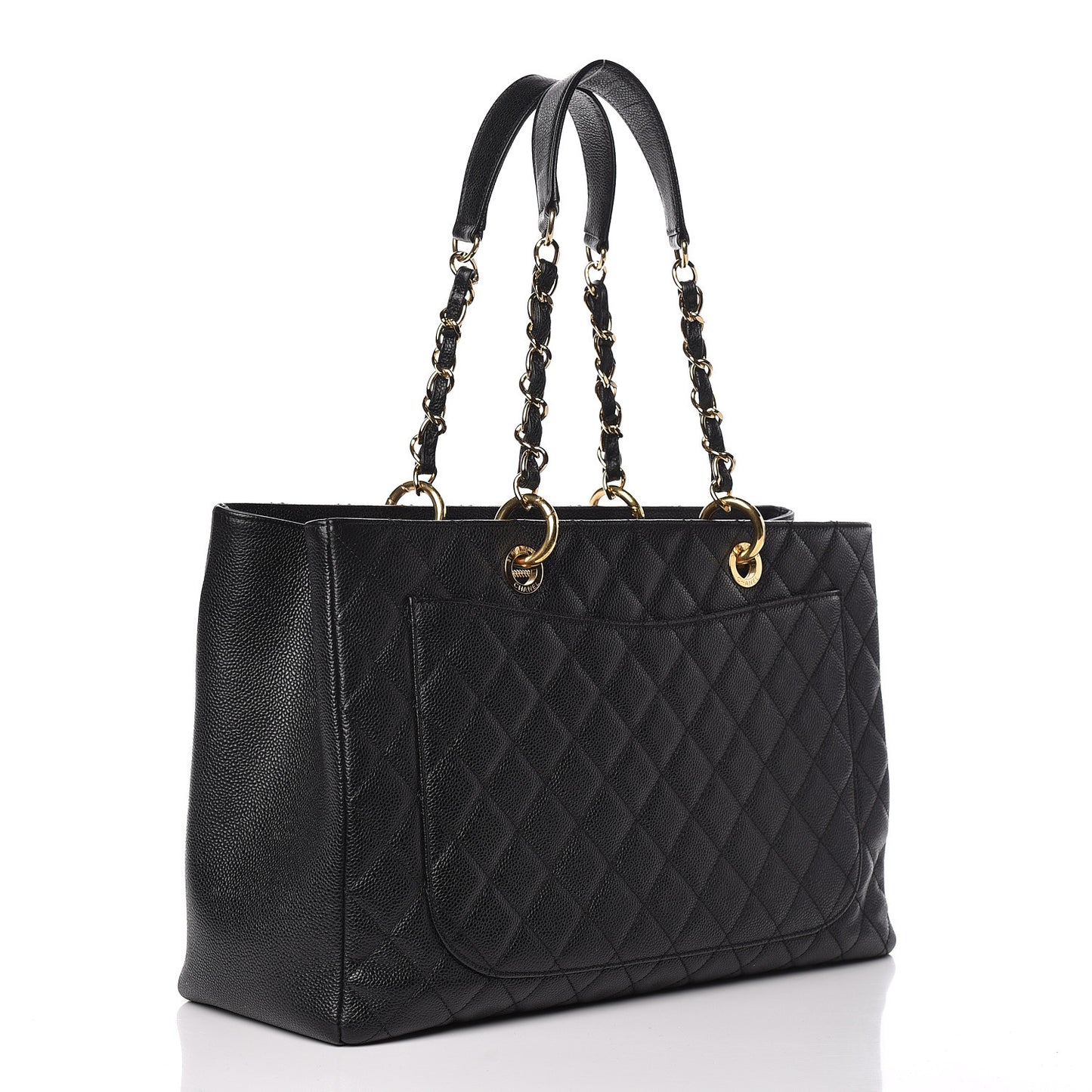 Caviar Quilted XL Grand Shopping Tote GST Black