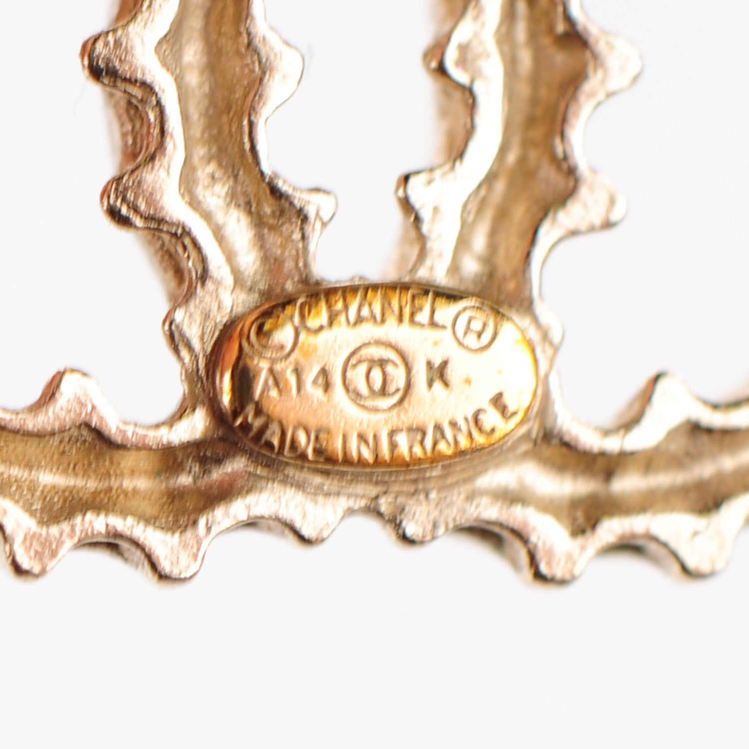 Chanel CC Earrings Gold 3 of 3
