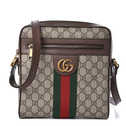 Gucci GG Supreme Monogram Web Small Ophidia Messenger Bag Brown 1 of 10