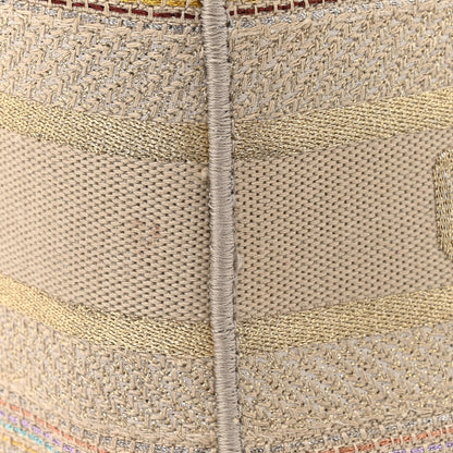 Christian Dior Canvas Embroidered Medium Lady D-Lite Beige Multicolor 22 of 23