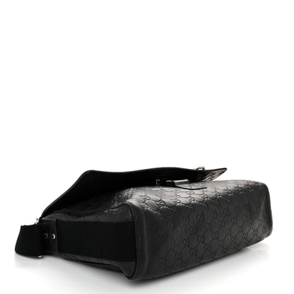 Gucci Rubber Guccissima Medium Messenger Bag Black 4 of 10