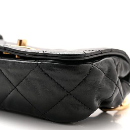 Chanel Lambskin Quilted Enamel CC Waist Bag With Pouch Black 13 of 16