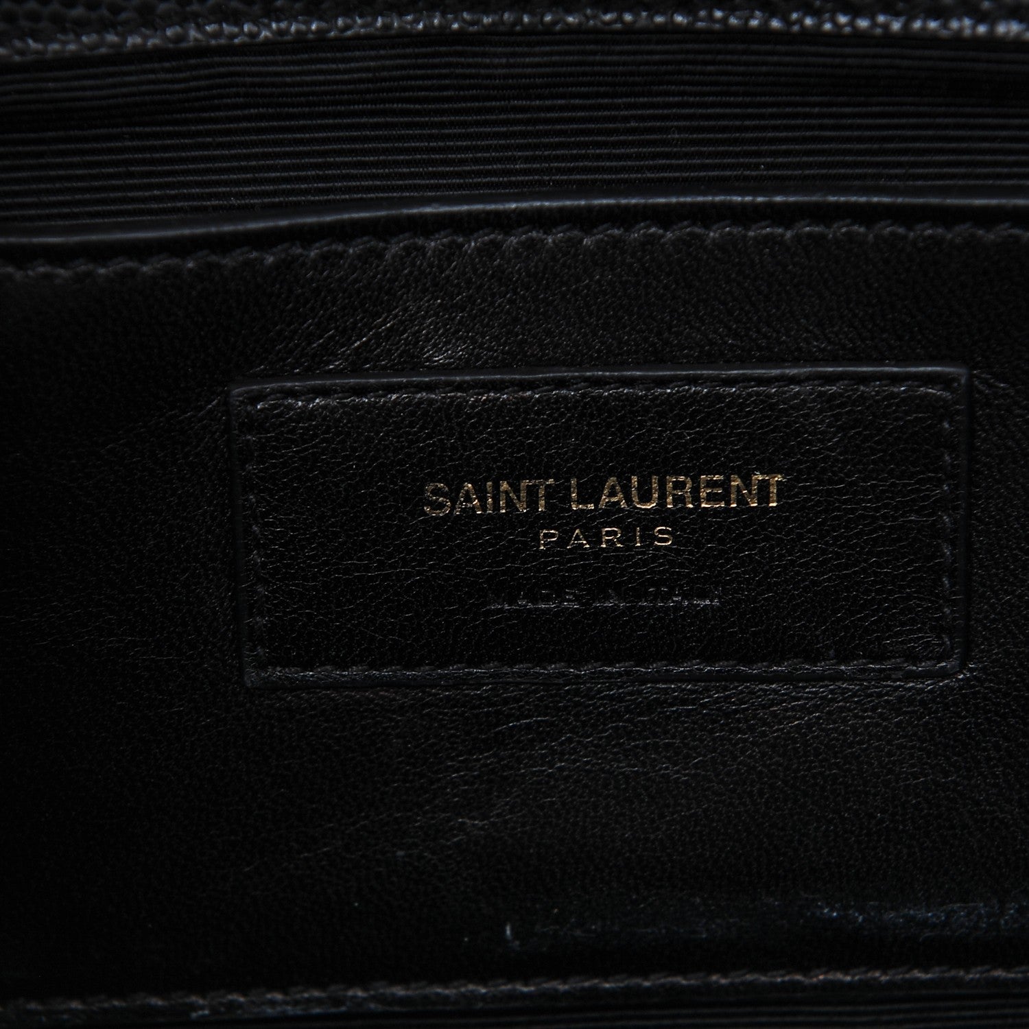 Saint Laurent Grain De Poudre Medium Classic Monogram Kate Satchel Black 6 of 7