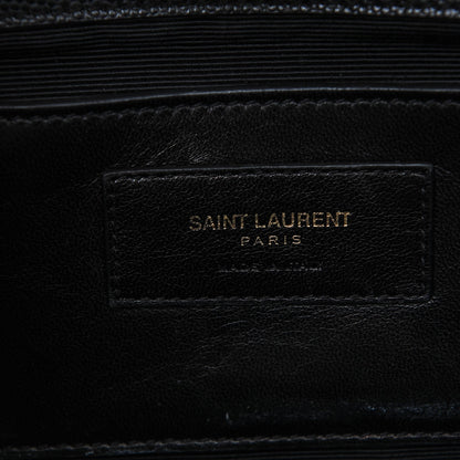 Saint Laurent Grain De Poudre Medium Classic Monogram Kate Satchel Black 6 of 7