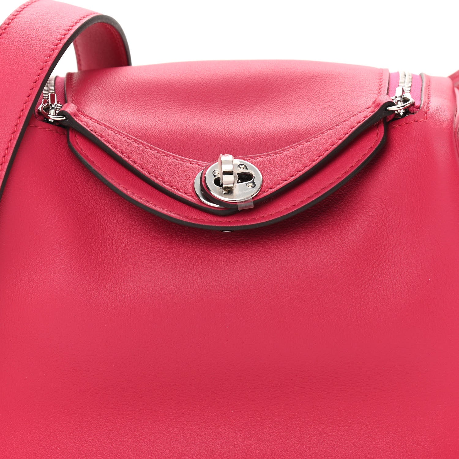 Hermes Swift Verso Mini Lindy 20 Framboise Rouge Sellier 8 of 11