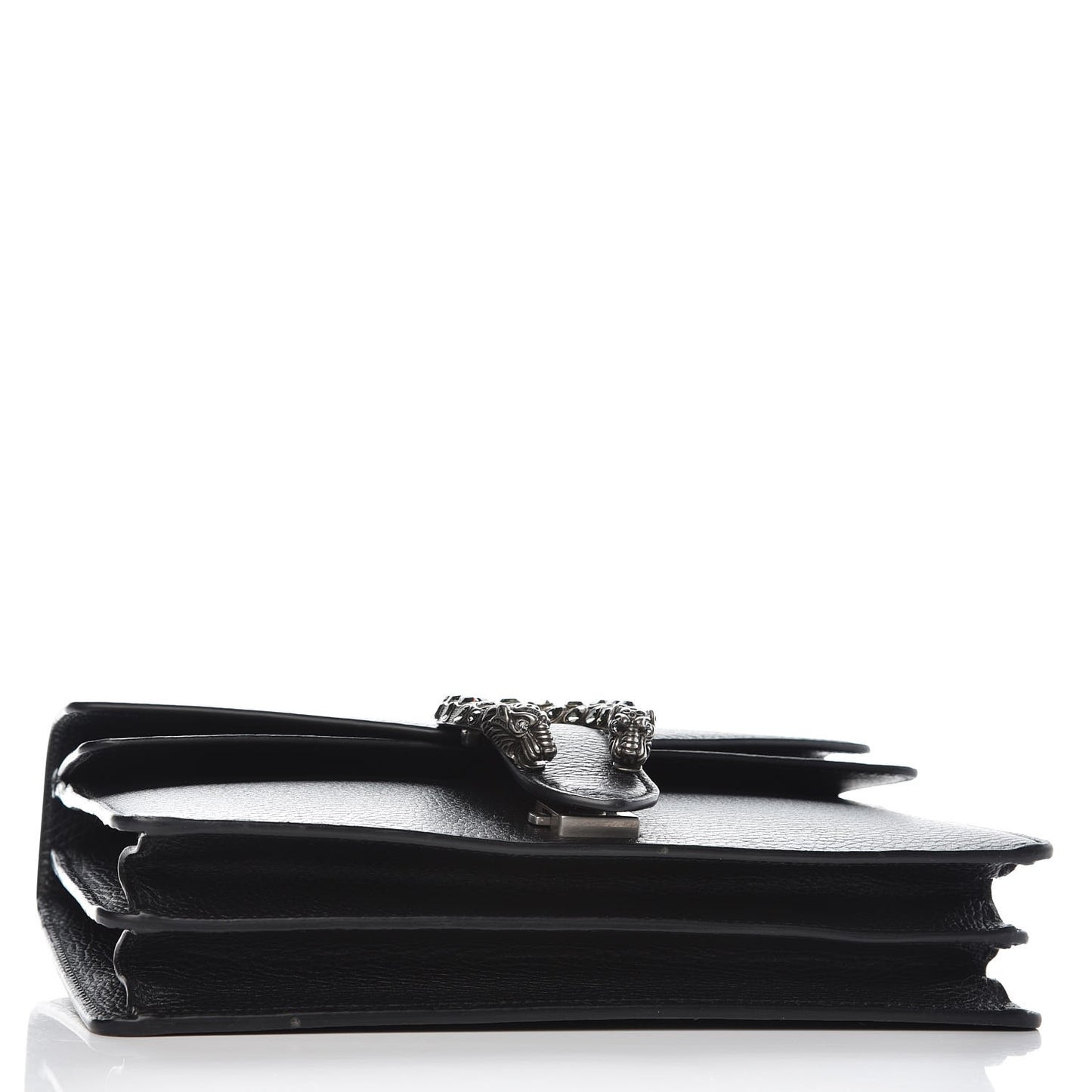 Pebbled Calfskin Small Dionysus Shoulder Bag Black