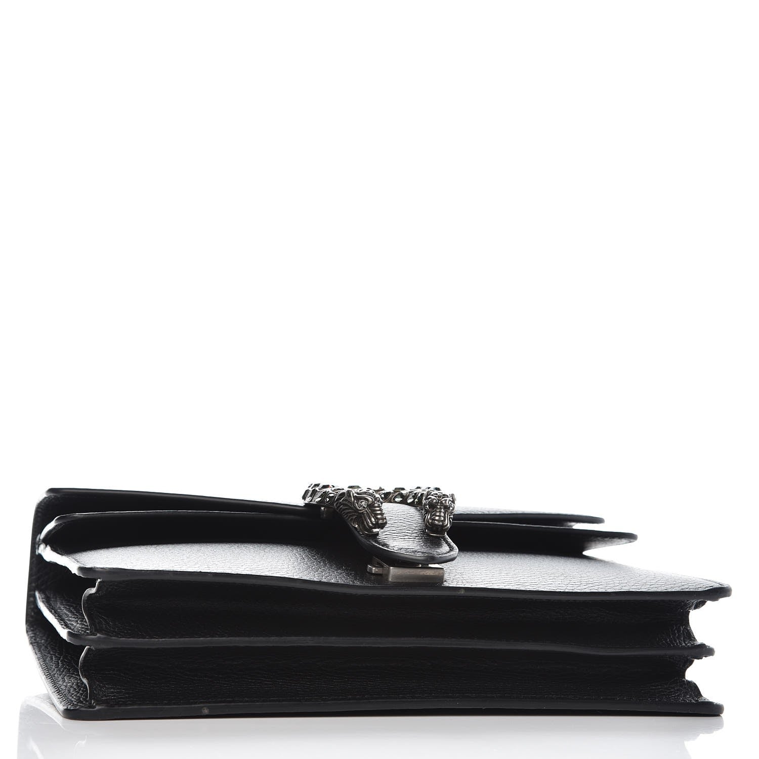 Gucci Pebbled Calfskin Small Dionysus Shoulder Bag Black 4 of 11