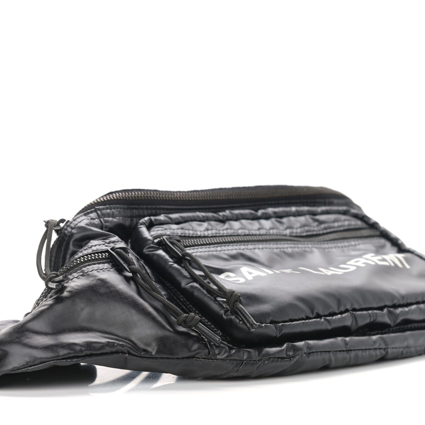 Nylon Logo Ripstop Body Belt Bag Black