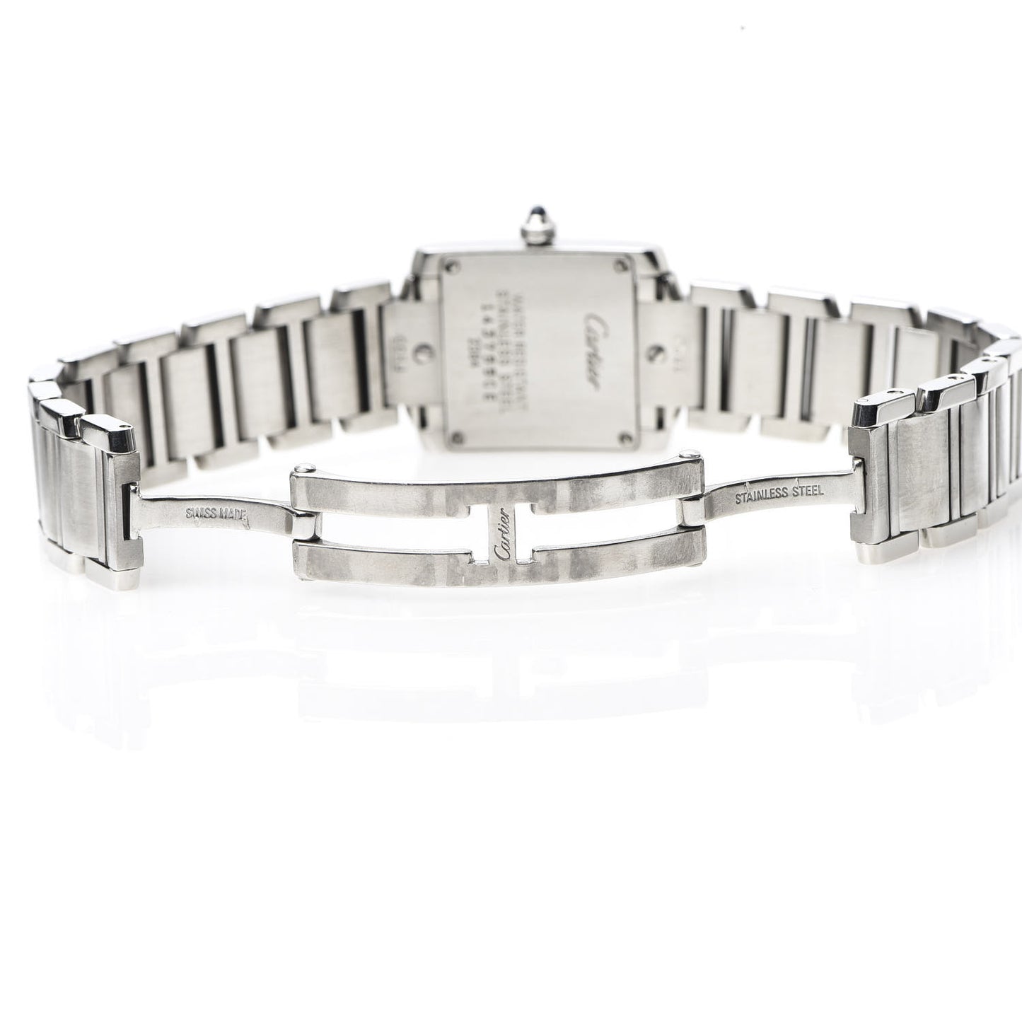 Stainless Steel 20mm Tank Francaise Quartz Watch