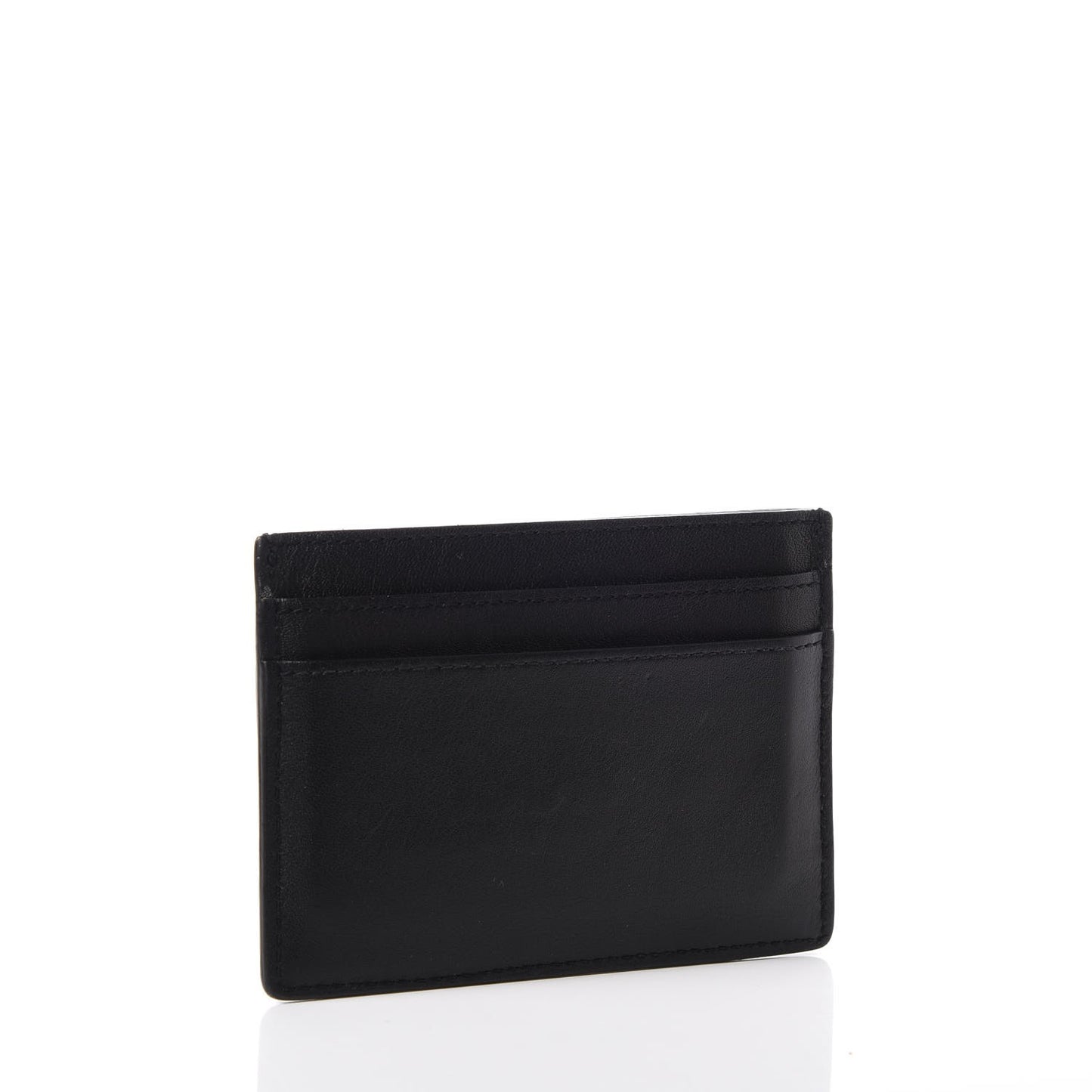 Calfskin Monogram Card Case Black
