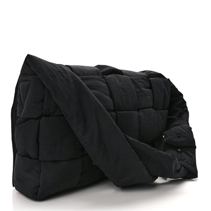 Bottega Veneta Nylon Intrecciato Padded Tech Maxi Cassette Bag Black 3 of 12