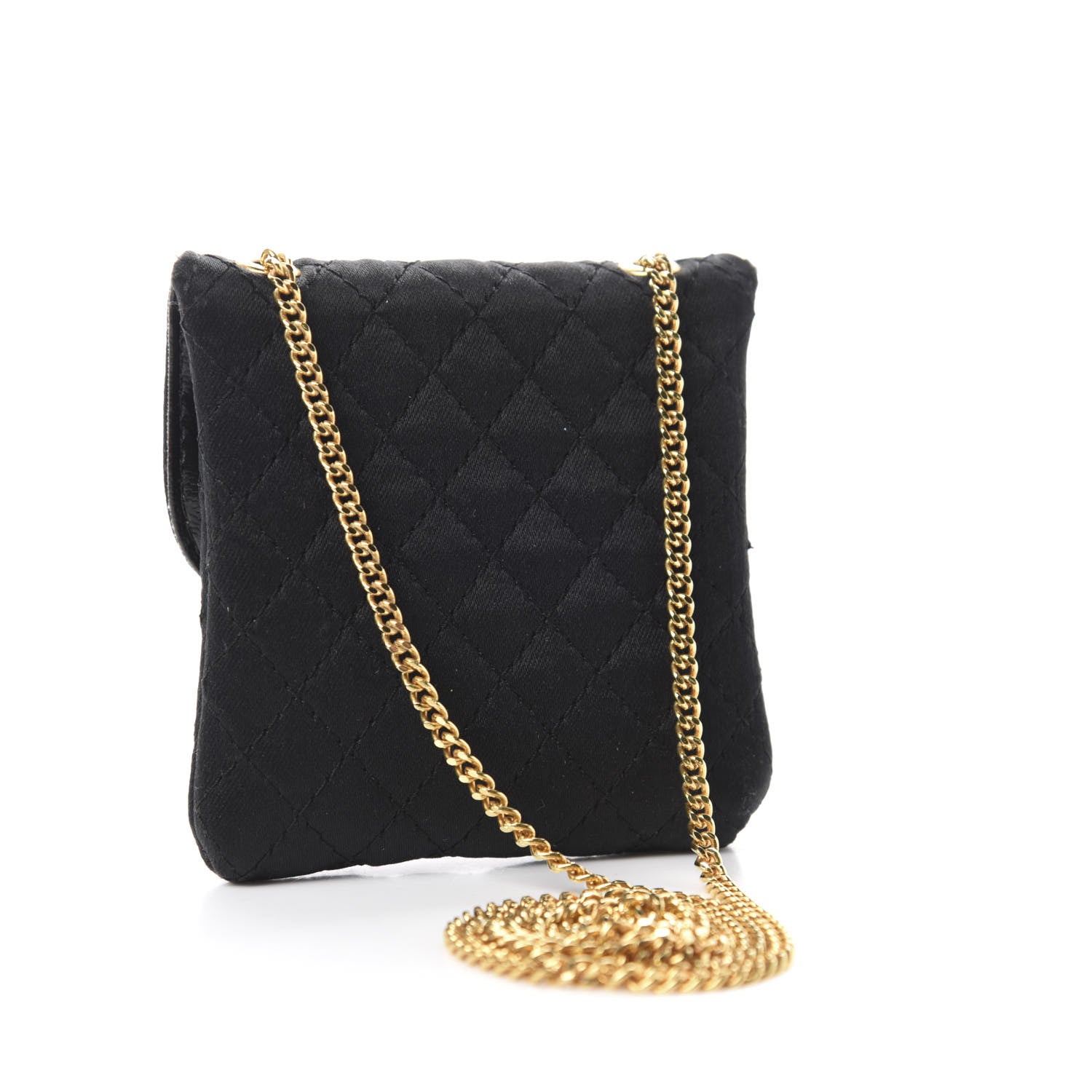 Chanel Grosgrain Quilted Micro Flap Bag Black 3 of 10