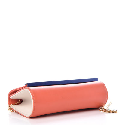 Fendi Nappa Enamel Mini Rush Clutch Orange 4 of 11