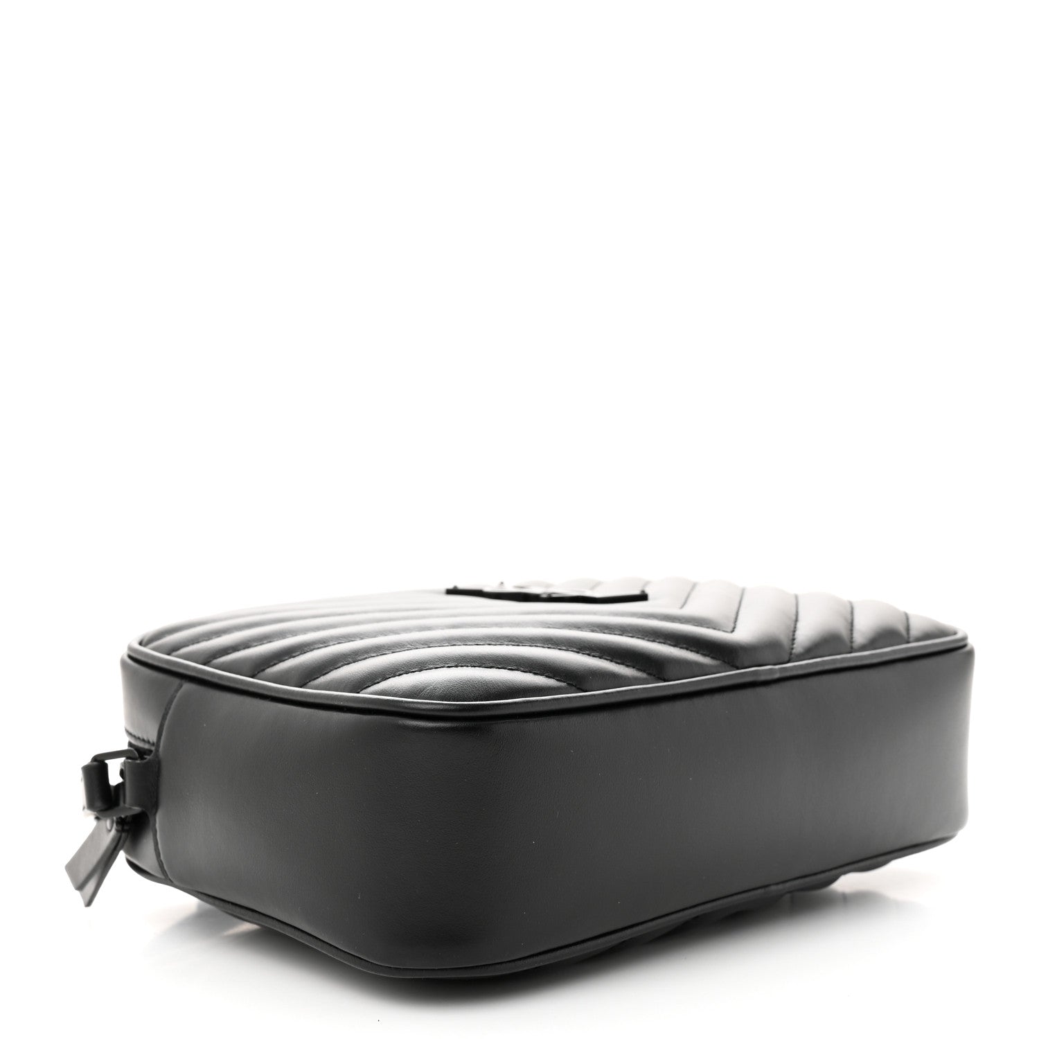 Saint Laurent Calfskin Matelasse Monogram Monochrome Lou Camera Bag Black 4 of 10