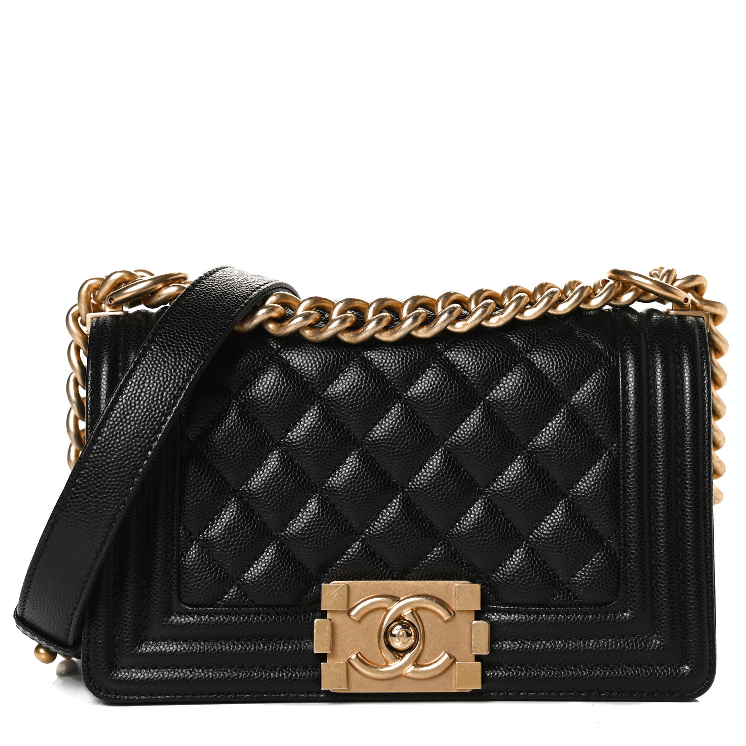 Chanel Caviar Quilted Small Boy Flap Black 8 of 11